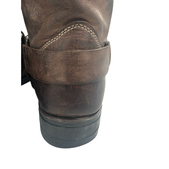 Frye 87400 Men’s 10.5 Brown Leather Harness Motorcycle Riding Engineer Boots - Picture 10 of 16